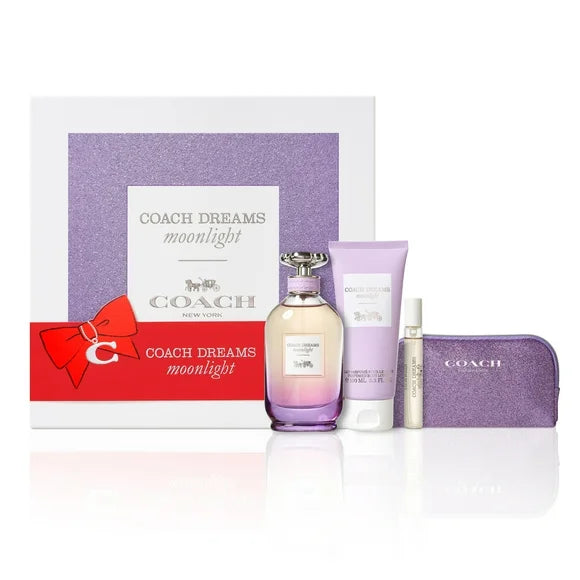 Estuche de regalo de 4 piezas Coach Dreams Moonlight Eau de Parfum