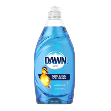 Botella Dawn Ultra 18 oz para lavavajillas, 50 % menos frote
