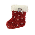 Decoración Navideña en Tinsel – Bastón, Bota y Lazo (3 Modelos) AA2025-4-264/273 | Farmacia Savia