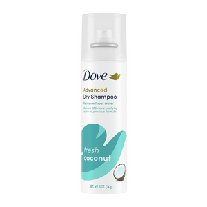 Shampoo seco Dove Fresh Coconut, volumen instantáneo y aroma a coco