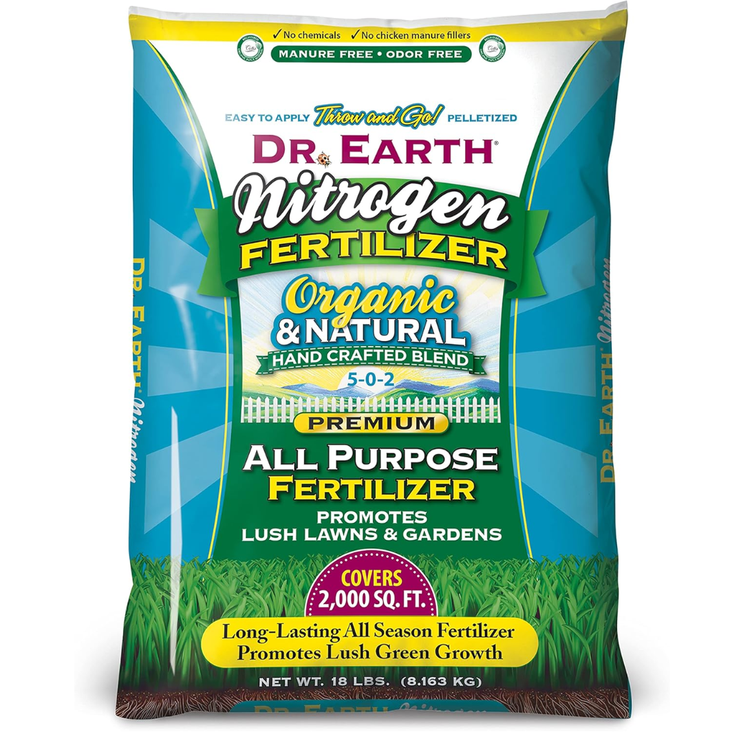 Bolsa de Abono Orgánico Dr. Earth Nitrógeno 5‑0‑2 (18 lb)