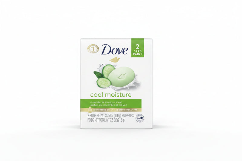 Dove Go Fresh Humectación Refrescante Barra de Belleza (2 barras x 4.25 oz.)