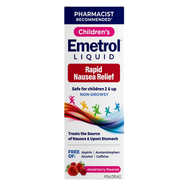 Emetrol alivio para náuseas sabor cereza niños 4 oz