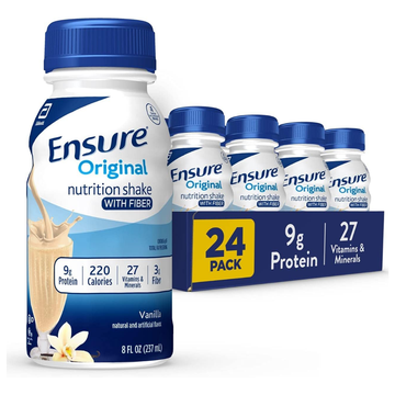 Pack 24 Ensure Vainilla Nutrición Completa 8 oz por botella