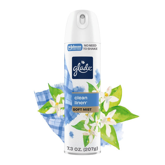 Glade Room Spray Deodorizer Air Freshener - Clean Linen - 7.3oz Glade – Farmacia Savia Puerto Rico