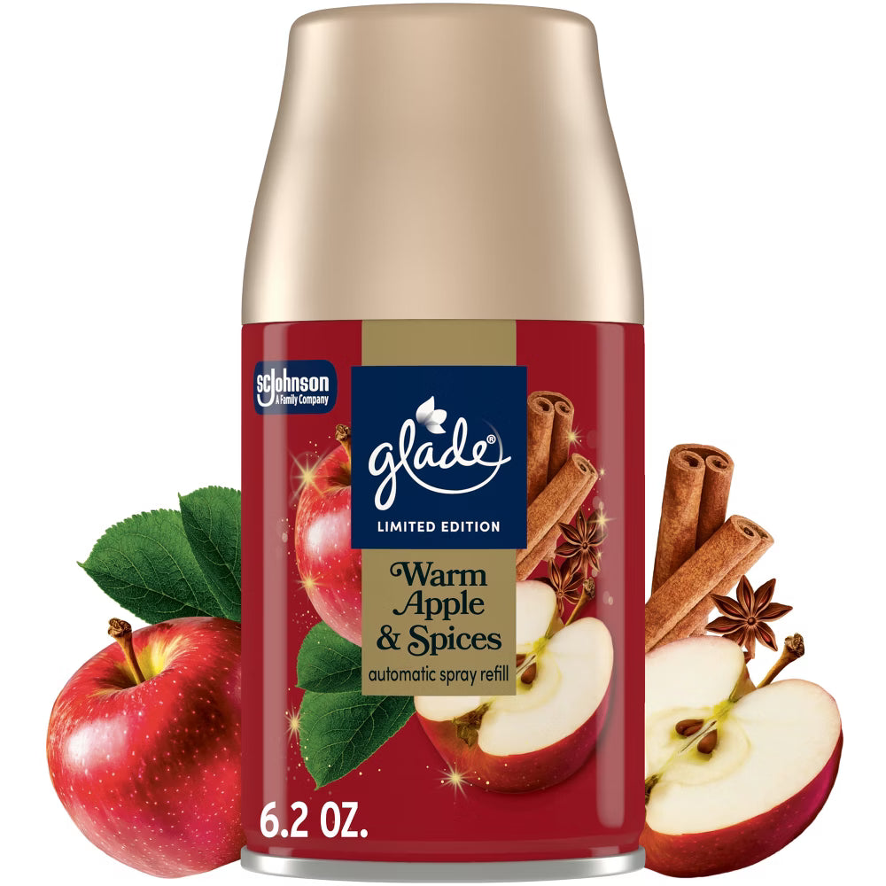 Glade Apple Recarga de Spray para Ambientador Automático, 6.2 oz