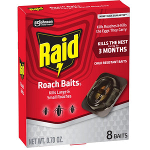 Raid Roach Bait Indoor Large & Small Roach Killer - 8ct Raid – Farmacia Savia Puerto Rico