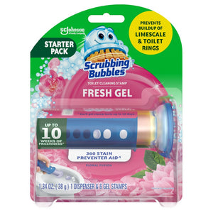 Scrubbing Bubbles Toilet Bowl Cleaner Stamp Gel Tablets - Floral Fusion - 1.34oz/6ct Scrubbing Bubbles – Farmacia Savia…