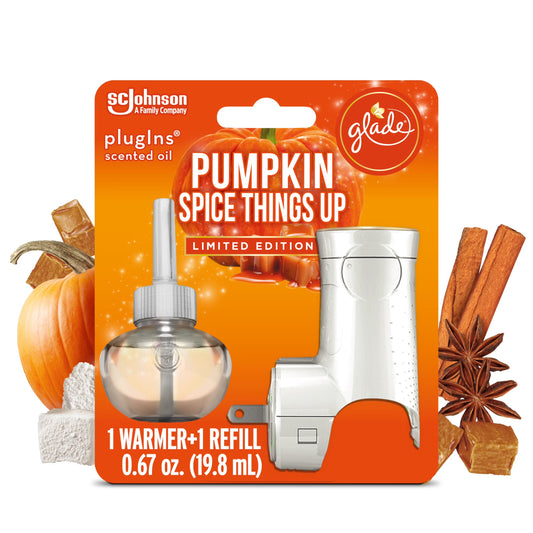 Glade PlugIns Pumpkin Kit de Ambientador Eléctrico con Calentador y Recarga