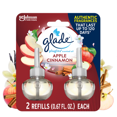 Glade PlugIns Apple Recargas para Ambientador Eléctrico, Paquete de 2