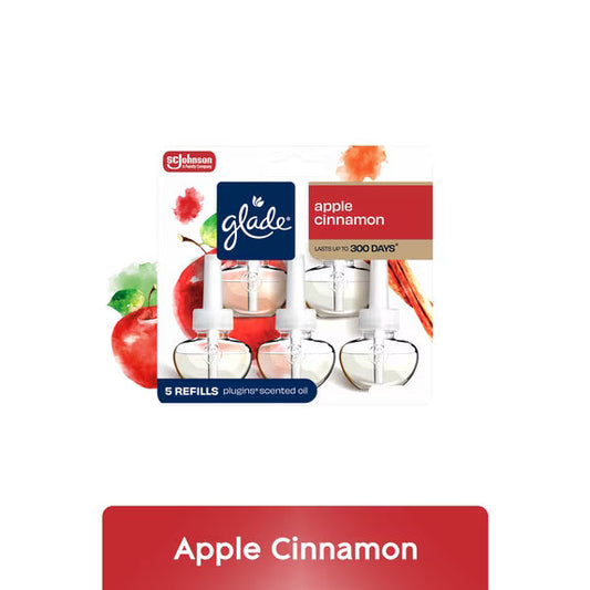 Glade PlugIns Apple Recargas para Ambientador Eléctrico, Paquete de 5
