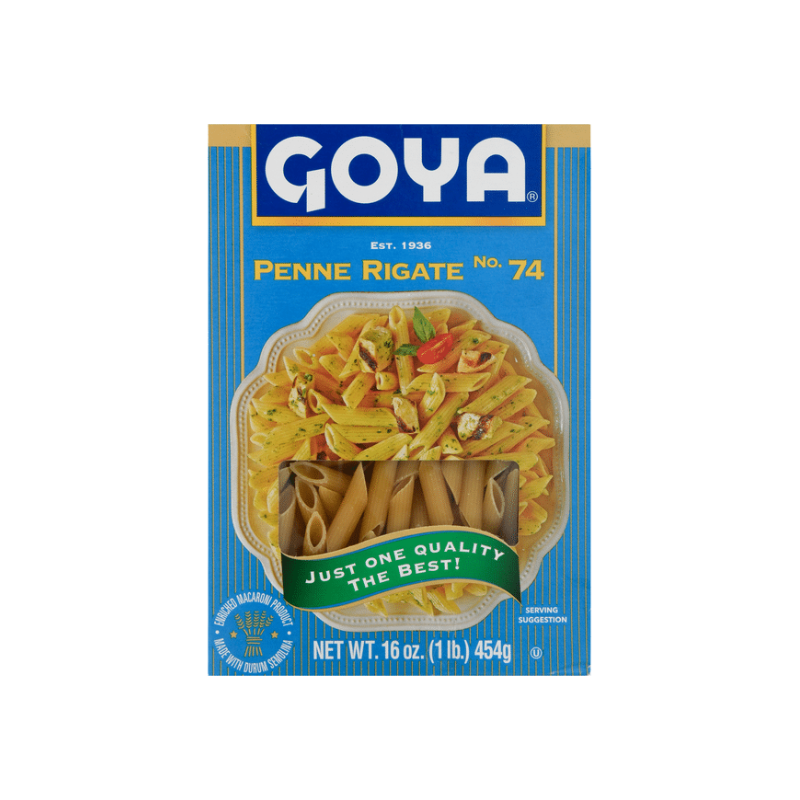 Pasta Penne Rigate GOYA No.74 de 16 oz