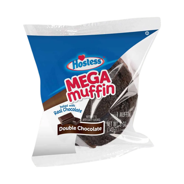 Hostess Mega Muffin Double Chocolate 5 oz muffin de chocolate