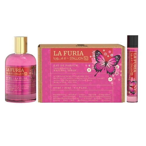 Stallion 53 La Furia Eau de Parfum para mujer – Set 100 ml + 20 ml