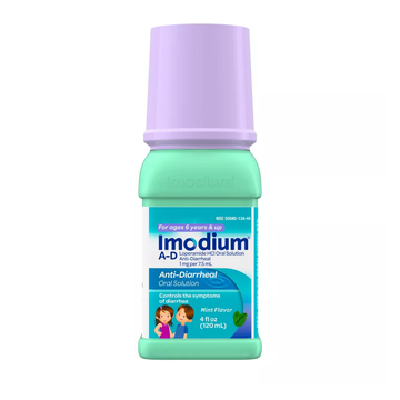 Imodium A-D antidiarreico para niños sabor menta 4 oz