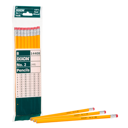 Dixon #2 Woodcase Pencils (8 Pack)