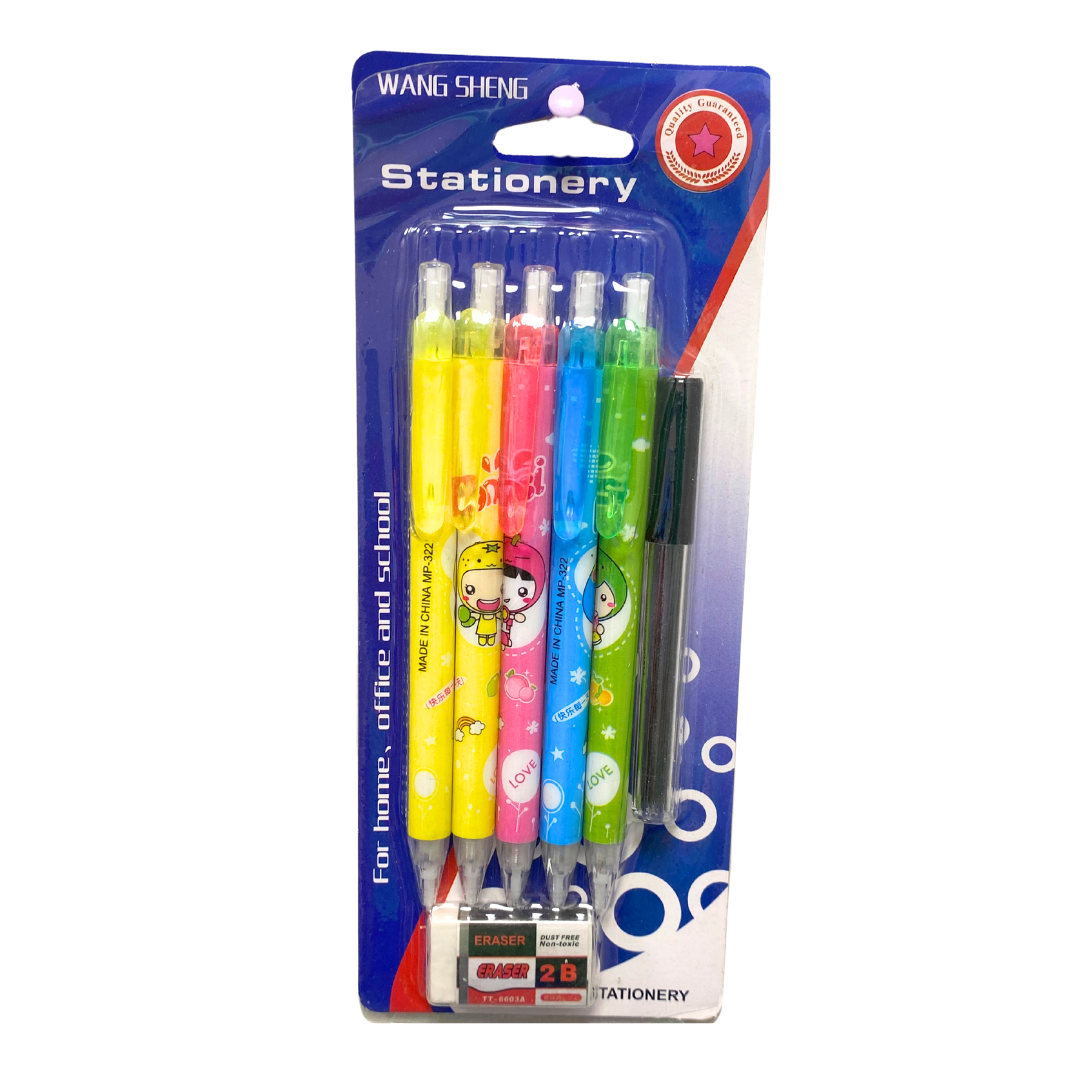 Lápices mecánicos paquete de 7 pcs