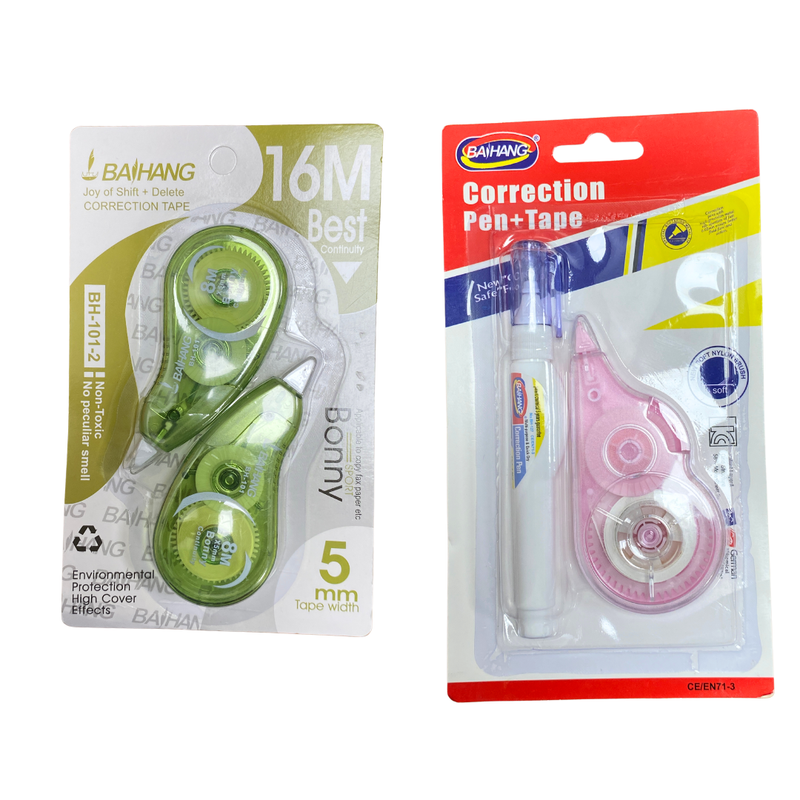 Lápiz corrector 2 pk o cinta correctora 2 pk