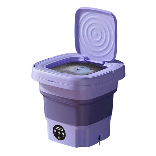 Lavadora portátil de 9?L con ciclos de lavado y centrifugado