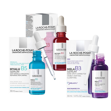 Variedad sueros La Roche-Posay 1 oz Retinol B3, Hyalu B5, Mela B3