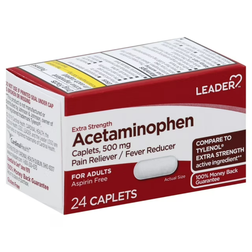 Leader Extra Strength Acetaminophen 500 mg (100 tablets)