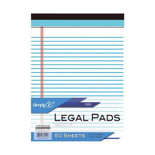 Simply Legal Pad (50 Sheets, 8.5″×11″)