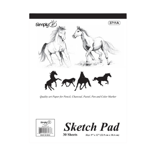Libreta Sketch Pad Simply A+ 9" x 12" (30 hojas)