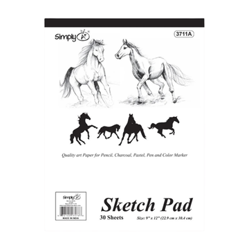 Simply Sketch Pad (50 Sheets, 9″×12″)