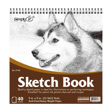 Simply Sketch Book (8″×10″, 40 hojas)