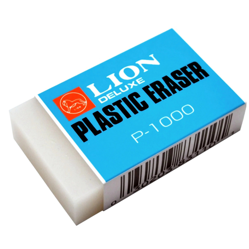 LION Borrador Plástico Deluxe P-1000 (Unidad)