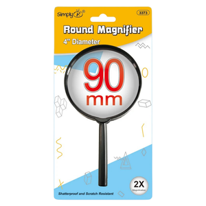 Lupa de mano 2× con lente de 44 mm para lectura y detalles