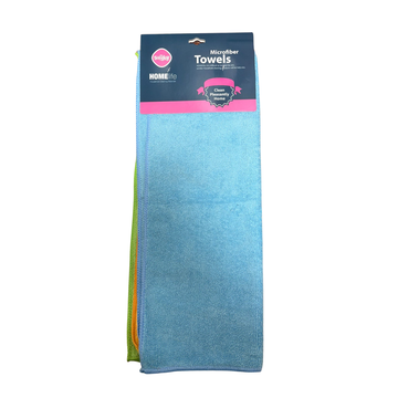 Pack de 3 toallas de microfibra 40×40 cm, secado rápido