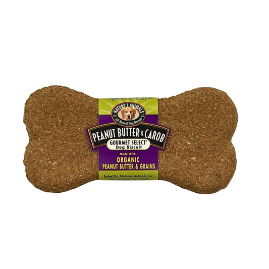 Snack perro orgánico Peanut Butter & Carob 2 oz