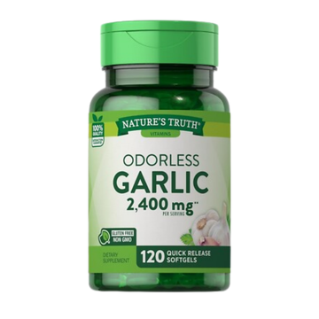Envase de Softgels Nature’s Truth Ajo 200 mg (120 ct)