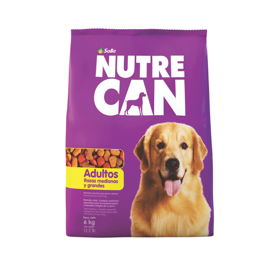 Saco de alimento Nutre Can Adulto 13.2 lb con salmón y superalimentos