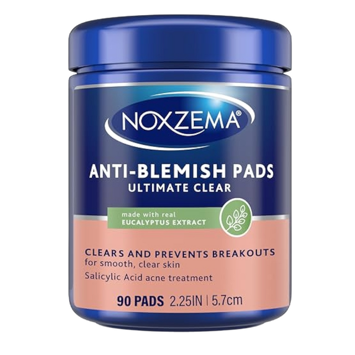 Envase de Almohadillas Noxema Anti?Imperfecciones (90 pads) con ácido salicílico