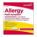Leader Allergy Multi-Symptom Relief Pain Reliever & Antihistamine (24 Caplets)
