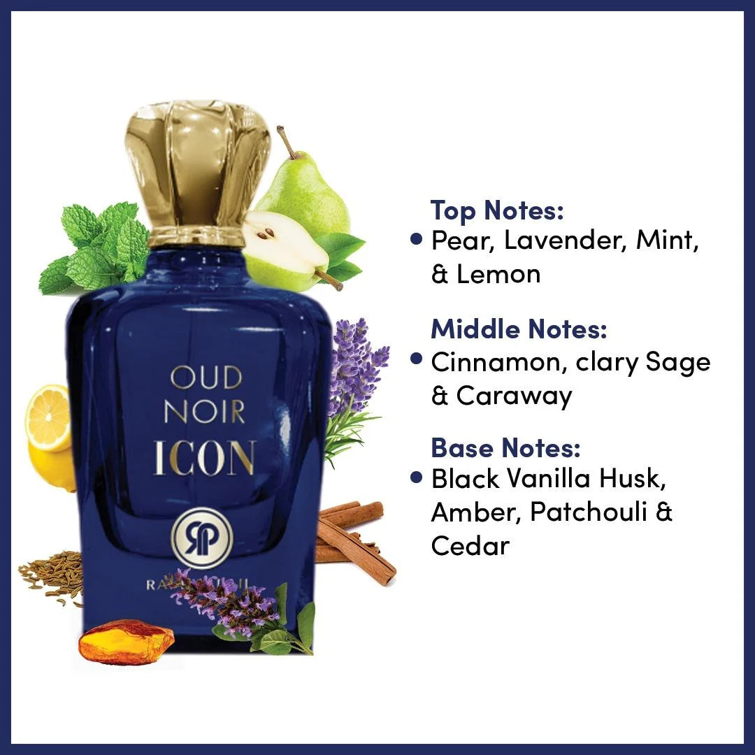 Rai Phalail Oud Noir Icon Eau de Parfum Spray 3.4 oz