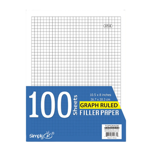 Papel Cuadriculado (100 Sheets, 8.5" X 11")