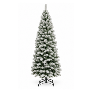 Flocked Pencil Christmas Tree with 646 Tips