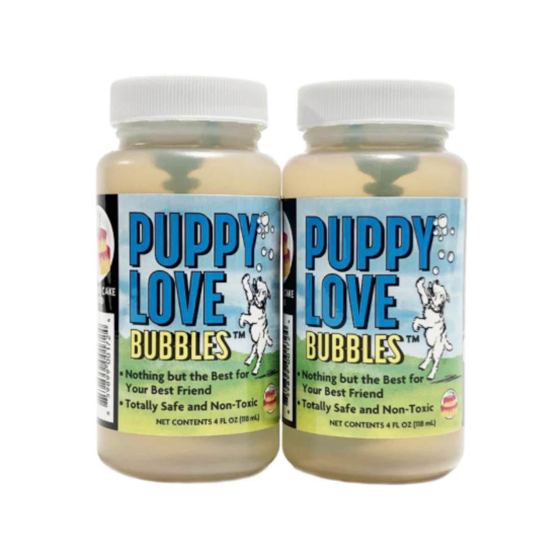 Puppy Love Bubbles Birthday Cake burbujas para perros cumpleaños