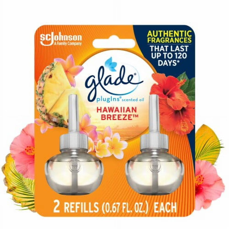 Glade PlugIns Hawaiian Recargas para Ambientador Eléctrico, Paquete de 2