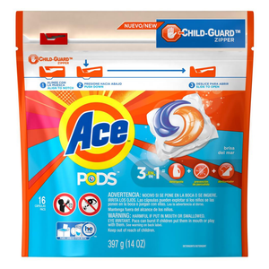 Ace Power Pods 3 en 1 Brisa del Mar - 16 cápsulas / 14 oz