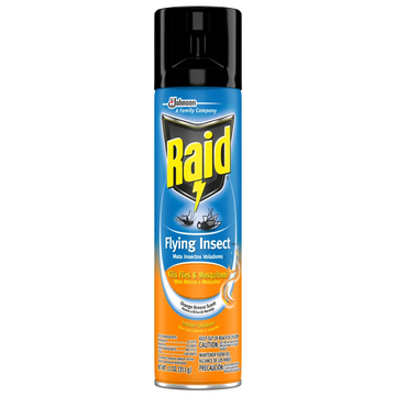 Bote Raid Flying Insects Orange Breeze 11 oz con aroma cítrico