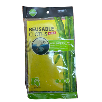Set de 3 paños de microfibra reutilizables de 25×30 cm
