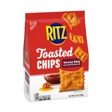 Ritz Toasted Chips Honey BBQ 8.1 oz crujientes