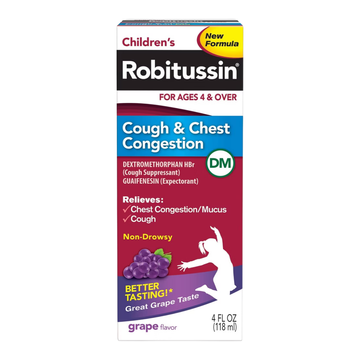 Robitussin jarabe tos y congestión uva 4 oz