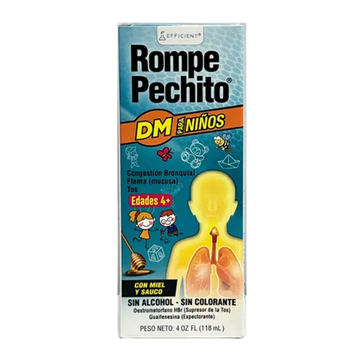 Rompe Pechito jarabe tos niños 4 oz