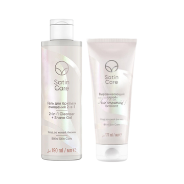 Satin Care 2 en 1 limpiador y gel de afeitar 6 oz