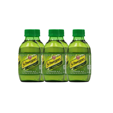 Schweppes Ginger Ale 6 pack botellas 10 oz